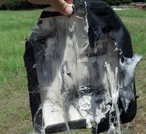 Ceramic after multiple hits — via Infidel Armor